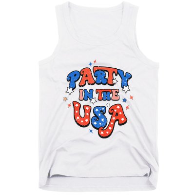 Party In The USA 4th Of July Independence Day USA Vintage Tank Top