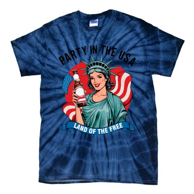 Party In The Usa Land Of The Free 4th Of July Tie-Dye T-Shirt