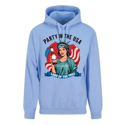 Party In The Usa Land Of The Free 4th Of July Unisex Surf Hoodie