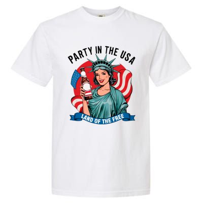 Party In The Usa Land Of The Free 4th Of July Garment-Dyed Heavyweight T-Shirt