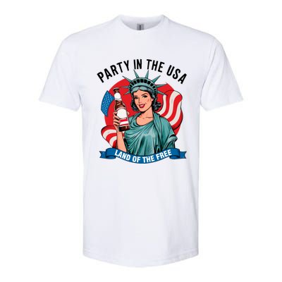 Party In The Usa Land Of The Free 4th Of July Softstyle CVC T-Shirt