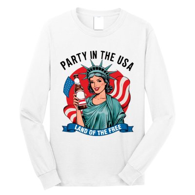 Party In The Usa Land Of The Free 4th Of July Long Sleeve Shirt