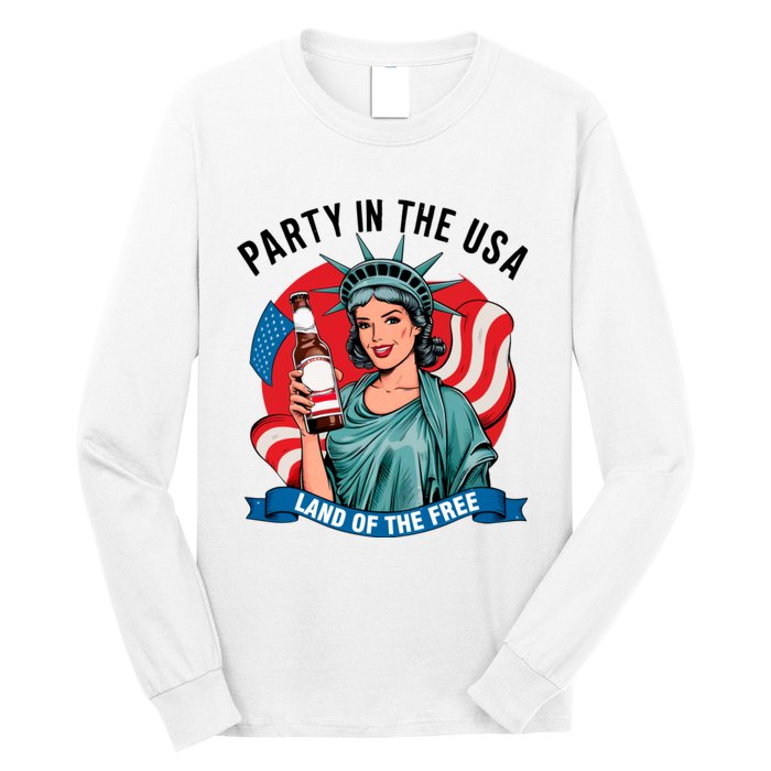 Party In The Usa Land Of The Free 4th Of July Long Sleeve Shirt