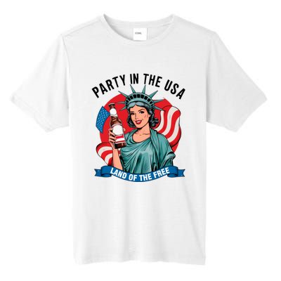 Party In The Usa Land Of The Free 4th Of July Tall Fusion ChromaSoft Performance T-Shirt