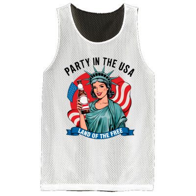 Party In The Usa Land Of The Free 4th Of July Mesh Reversible Basketball Jersey Tank