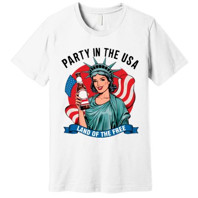 Party In The Usa Land Of The Free 4th Of July Premium T-Shirt