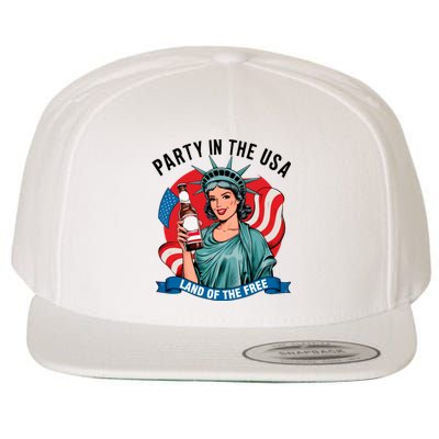 Party In The Usa Land Of The Free 4th Of July Wool Snapback Cap