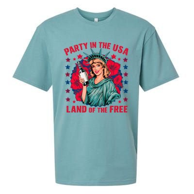 Party In The Usa Land Of The Free Sueded Cloud Jersey T-Shirt