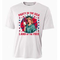 Party In The Usa Land Of The Free Cooling Performance Crew T-Shirt