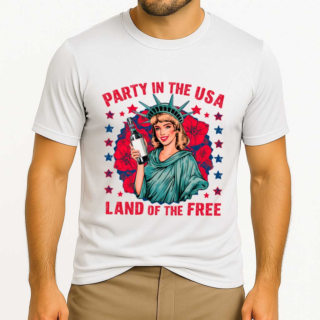 Party In The Usa Land Of The Free Cooling Performance Crew T-Shirt