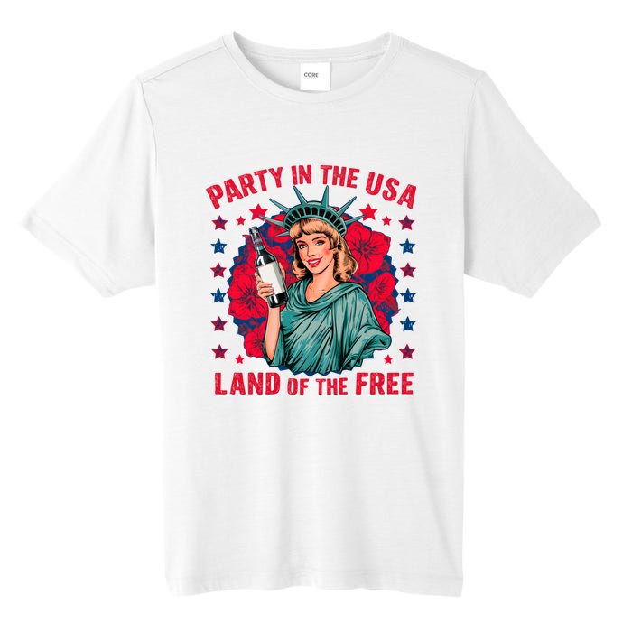 Party In The Usa Land Of The Free Tall Fusion ChromaSoft Performance T-Shirt