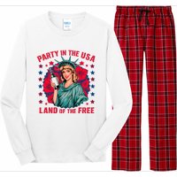 Party In The Usa Land Of The Free Long Sleeve Pajama Set