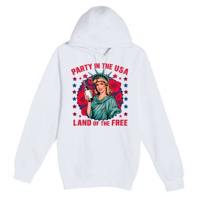 Party In The Usa Land Of The Free Premium Pullover Hoodie