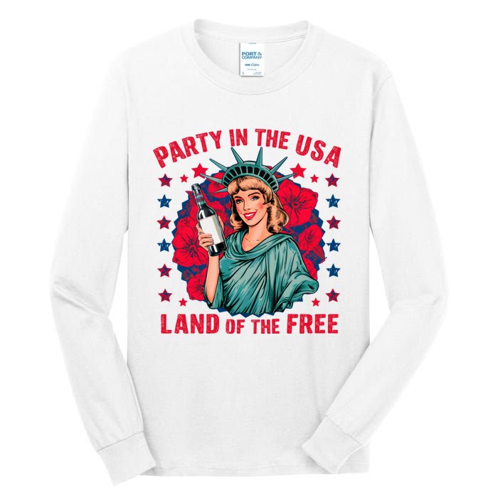 Party In The Usa Land Of The Free Tall Long Sleeve T-Shirt