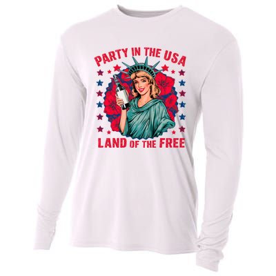 Party In The Usa Land Of The Free Cooling Performance Long Sleeve Crew