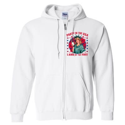 Party In The Usa Land Of The Free Full Zip Hoodie