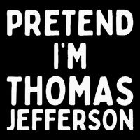 Pretend IM Thomas Jefferson Funny Lazy Halloween Costume Impact Tech Backpack