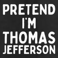 Pretend IM Thomas Jefferson Funny Lazy Halloween Costume Large Microfiber Waffle Golf Towel