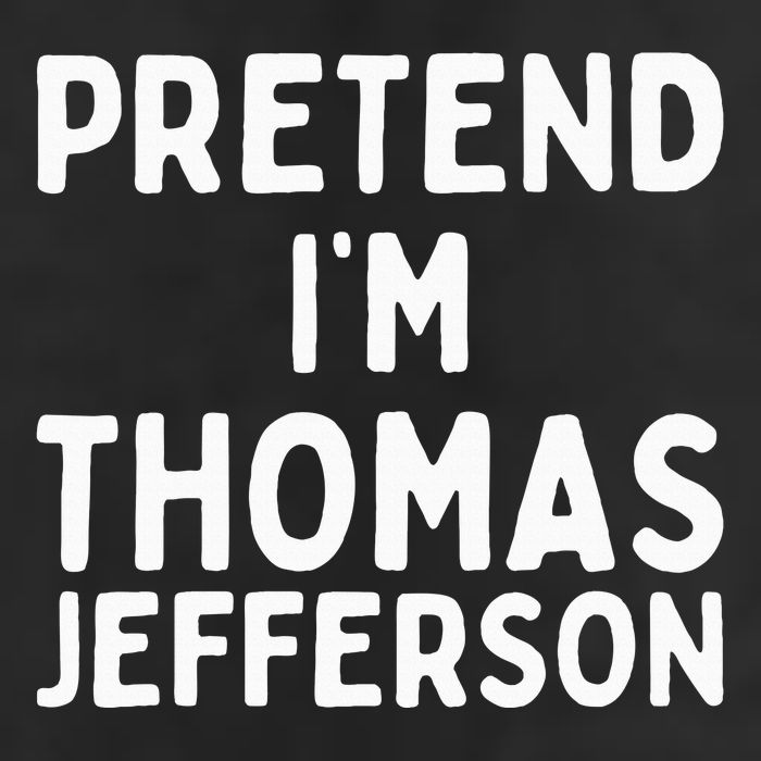 Pretend IM Thomas Jefferson Funny Lazy Halloween Costume Large Microfiber Waffle Golf Towel