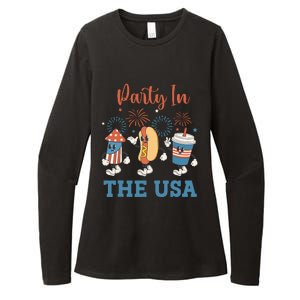 Party In The USA 4th Of July Funny Party USA Summer Family Womens CVC Long Sleeve Shirt