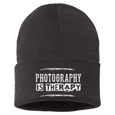 Photography Is Therapy Sustainable Knit Beanie