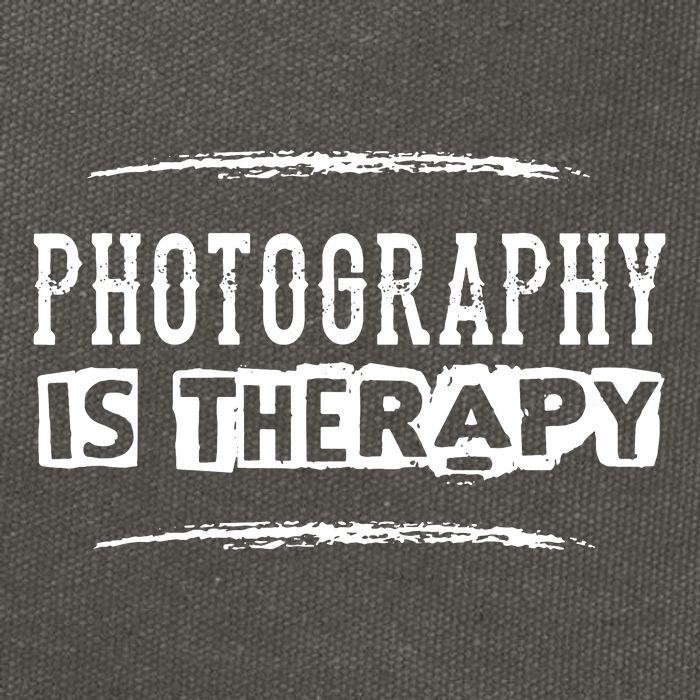 Photography Is Therapy Cotton Canvas Backpack