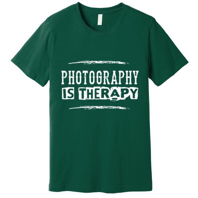 Photography Is Therapy Premium T-Shirt