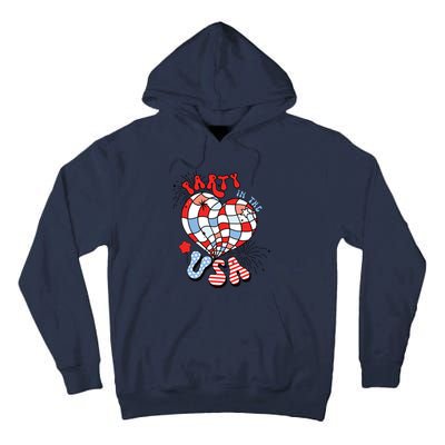 Party In The Usa 4th Of July America Independence Girl Women Tall Hoodie