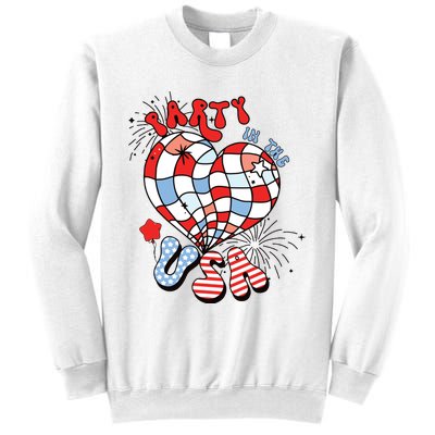 Party In The Usa 4th Of July America Independence Girl Women Sweatshirt