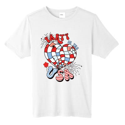 Party In The Usa 4th Of July America Independence Girl Women Tall Fusion ChromaSoft Performance T-Shirt