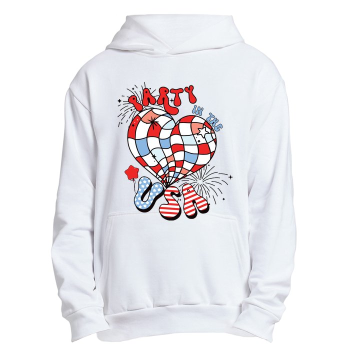 Party In The Usa 4th Of July America Independence Girl Women Urban Pullover Hoodie