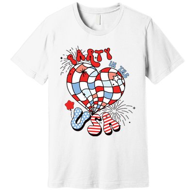 Party In The Usa 4th Of July America Independence Girl Women Premium T-Shirt