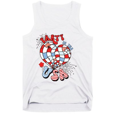 Party In The Usa 4th Of July America Independence Girl Women Tank Top