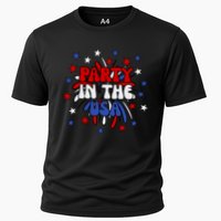 Party In The Usa Festive 4th Of July Celebration Cooling Performance Crew T-Shirt