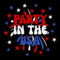 Party In The Usa Festive 4th Of July Celebration Cooling Performance Crew T-Shirt