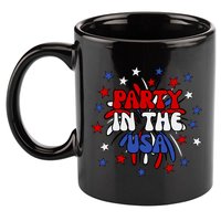 Party In The Usa Festive 4th Of July Celebration 11oz C Handle Ceramic Mug
