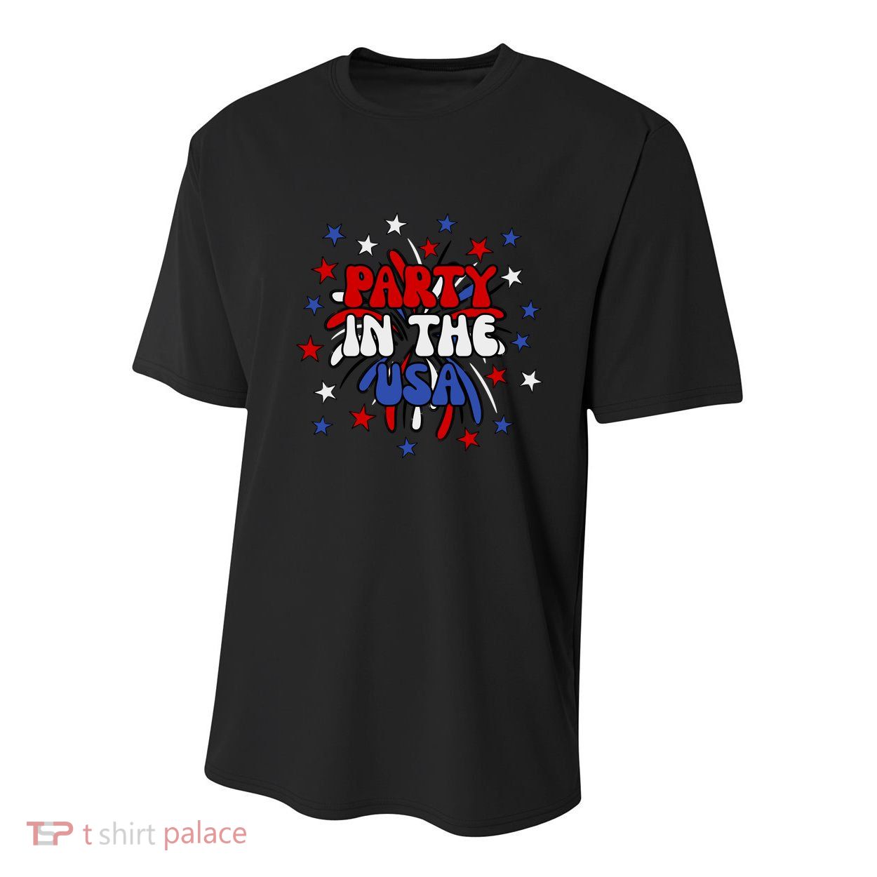 Party In The Usa Festive 4th Of July Celebration Youth Performance Sprint T-Shirt