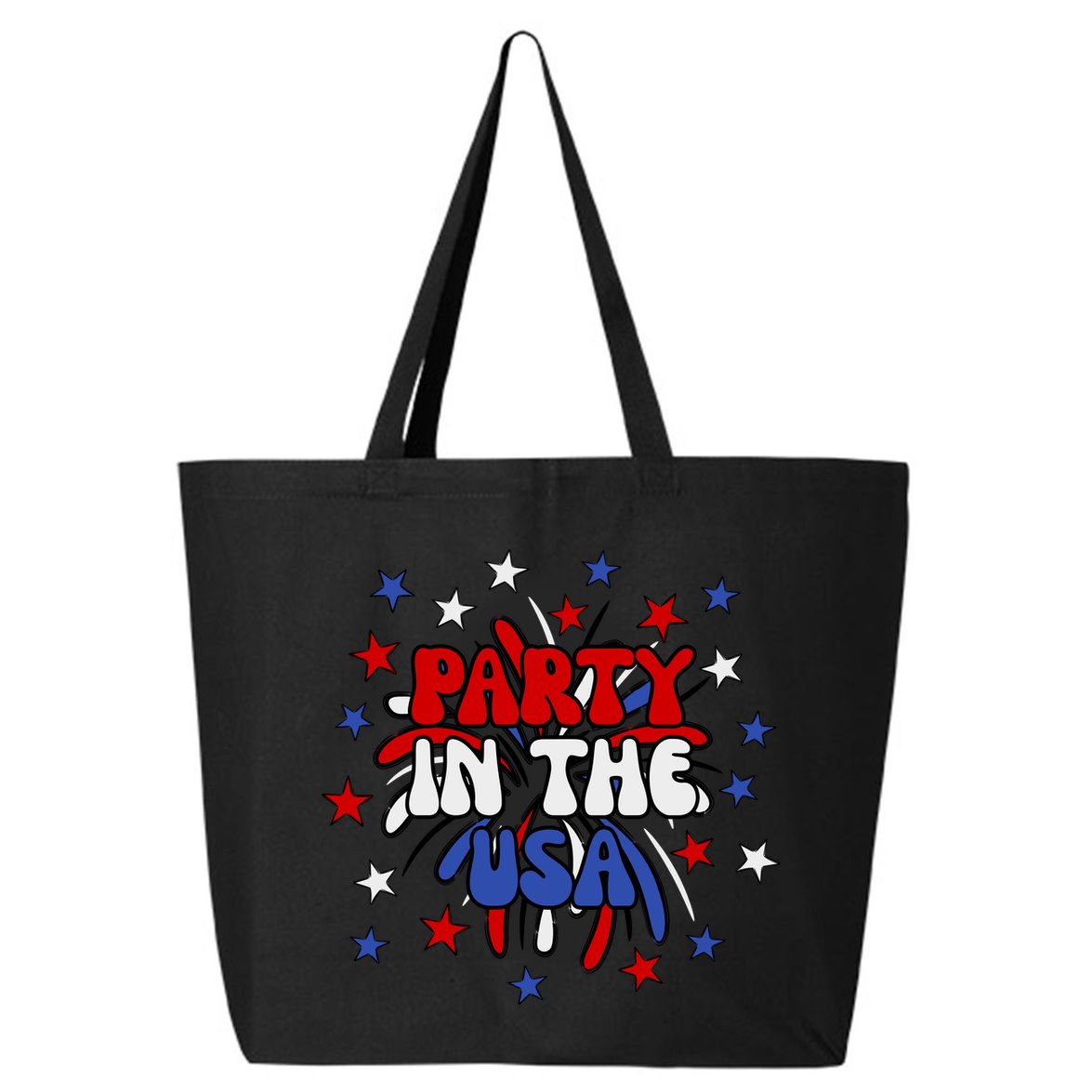 Party In The Usa Festive 4th Of July Celebration 25L Jumbo Tote