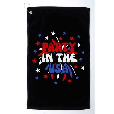Party In The Usa Festive 4th Of July Celebration Golf Towel