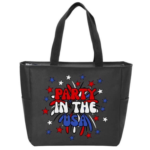 Party In The Usa Festive 4th Of July Celebration Zip Tote Bag