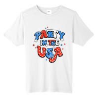 Party In The USA American Flag 4th Of July Tall Fusion ChromaSoft Performance T-Shirt