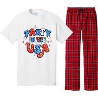 Party In The USA American Flag 4th Of July Pajama Set