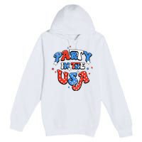 Party In The USA American Flag 4th Of July Premium Pullover Hoodie