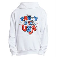 Party In The USA American Flag 4th Of July Urban Pullover Hoodie