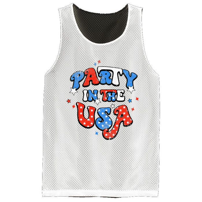 Party In The USA American Flag 4th Of July Mesh Reversible Basketball Jersey Tank