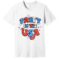 Party In The USA American Flag 4th Of July Premium T-Shirt