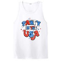 Party In The USA American Flag 4th Of July PosiCharge Competitor Tank