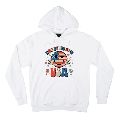 Party In The Usa 4th Of July Preppy Smile Hoodie