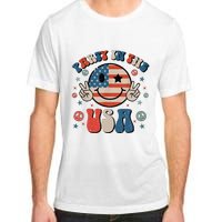 Party In The Usa 4th Of July Preppy Smile Adult ChromaSoft Performance T-Shirt