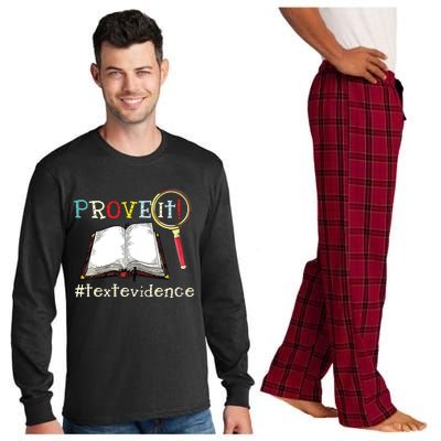 Prove It Text Evidence Reading Teacher Long Sleeve Pajama Set